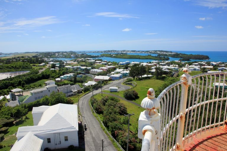 The view from St David Lighthouse - looking westward