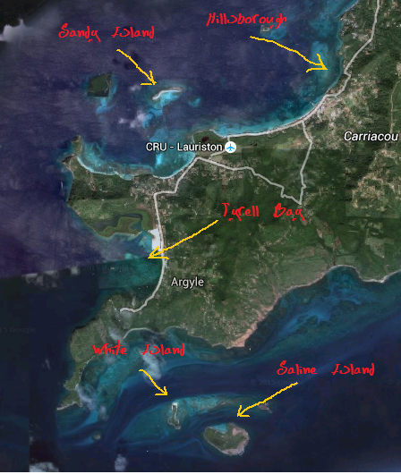 carriacou map