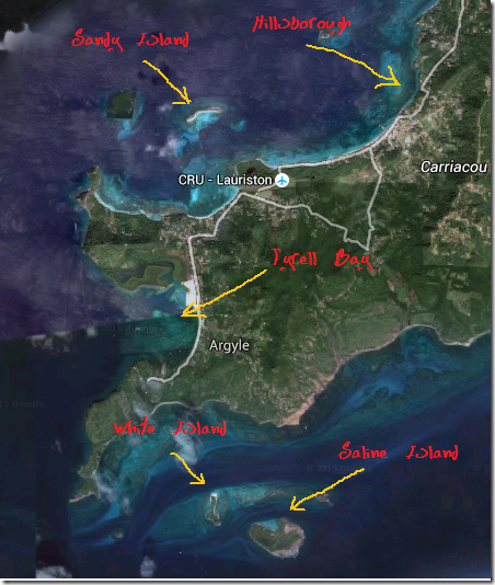 carriacou map